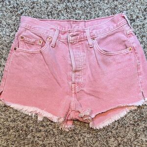 Levi’s Pink Denim Shorts